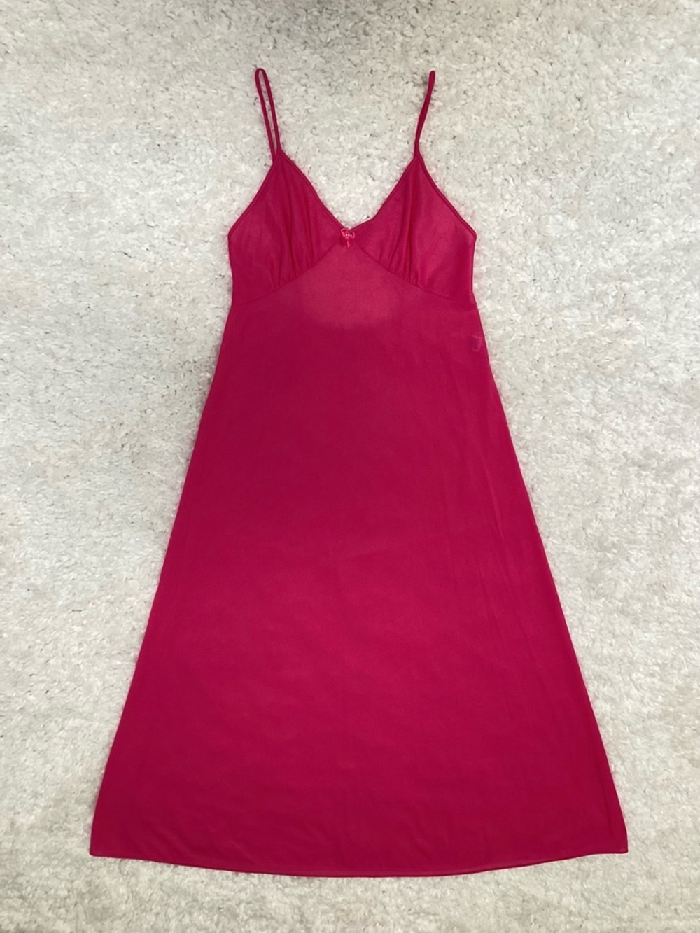Vintage 100% Nylon Pink Nightgown Negligee - Picture 8 of 12